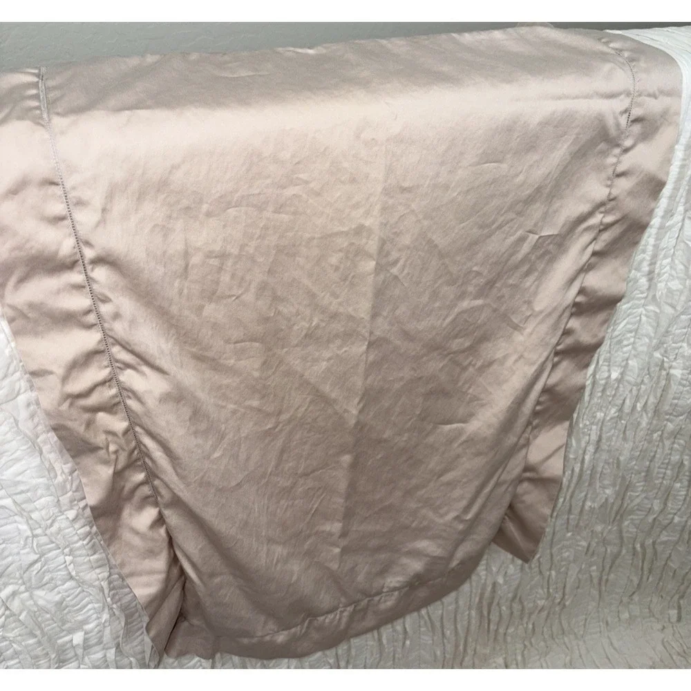 Ralph Lauren button Hemstitch Pillow Sham  Beige Tan one,‎ cotton button close